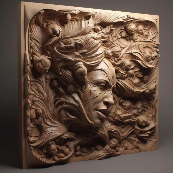 نموذج ثلاثي الأبعاد لآلة CNC 3D Art 